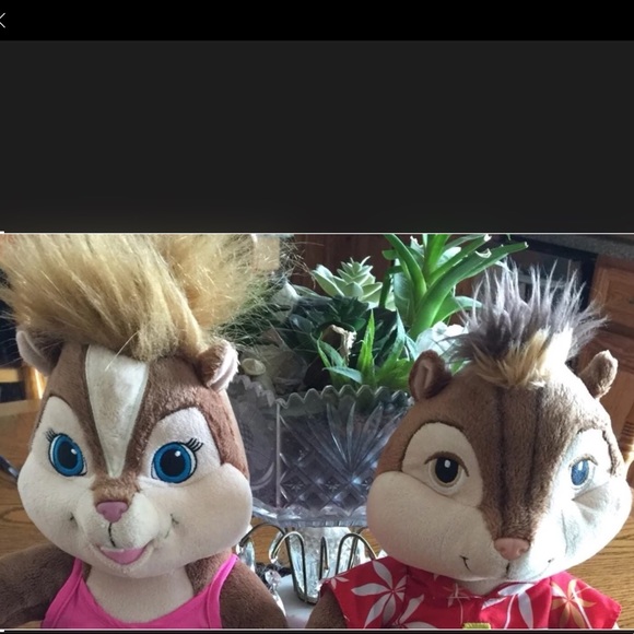 Adorable Build A Bear Alvin & Brittany Chipmunks each are 18”H. - Picture 6 of 8